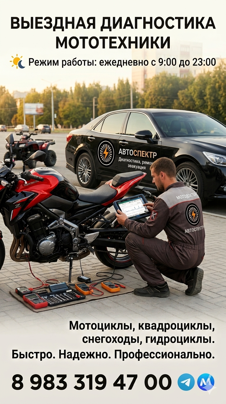 Выездная диагностика мотоциклов
